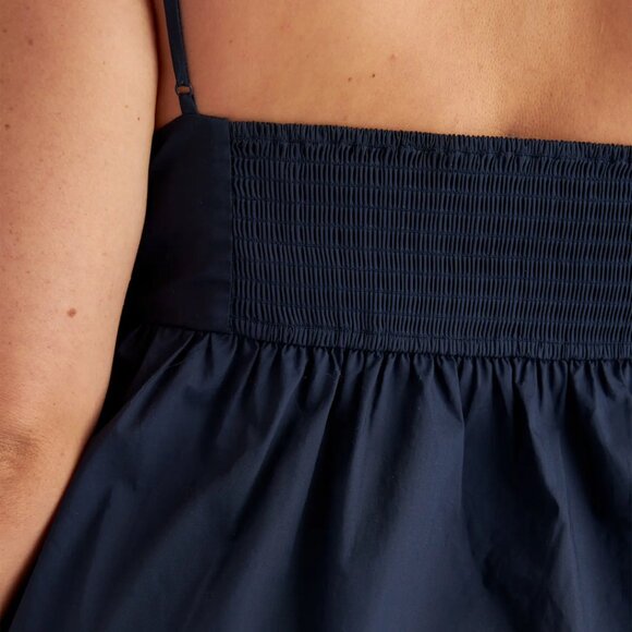 Quince - 100% Organic Cotton Sleeveless Maxi Dress in Navy - Picture 6 of 9